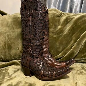 Women’s all leather Corral Cowboy Boots
